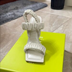 Gianni Bini Cream Heeled Sandals